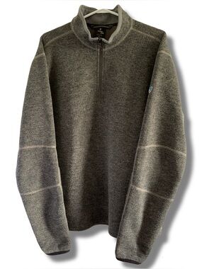 Kühl Thor Zip Thermo Kore Temp Regulated Wool Blend Fleece Sweater Size XL